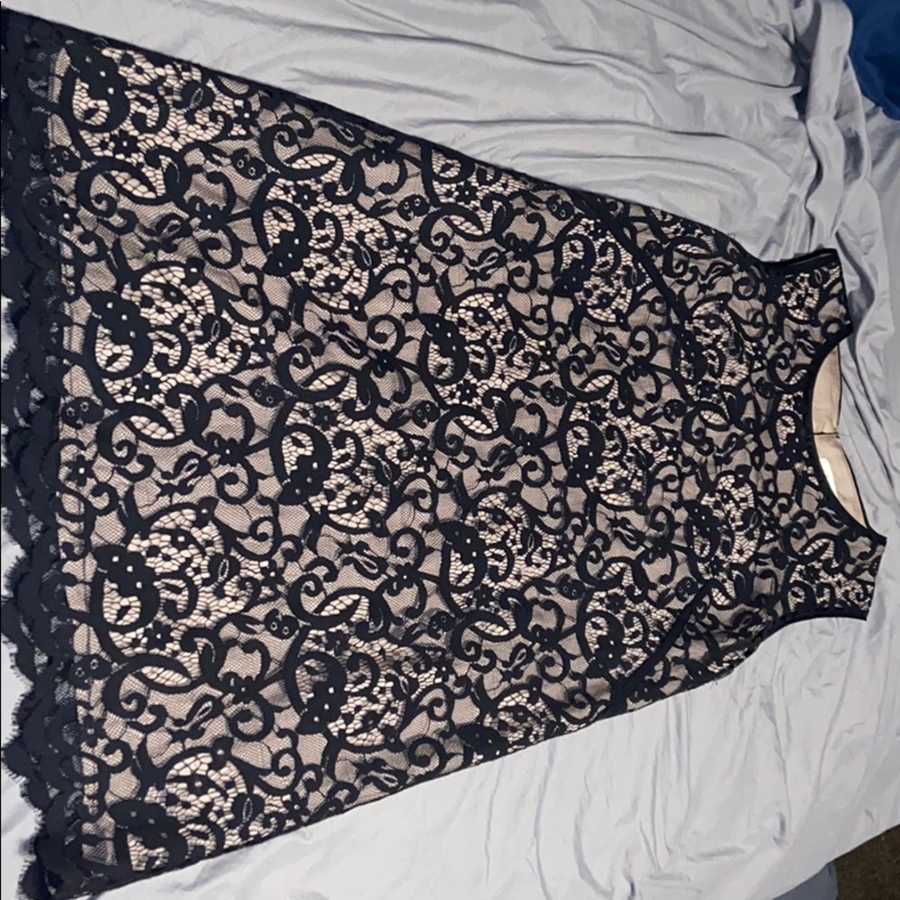 Black lace dress